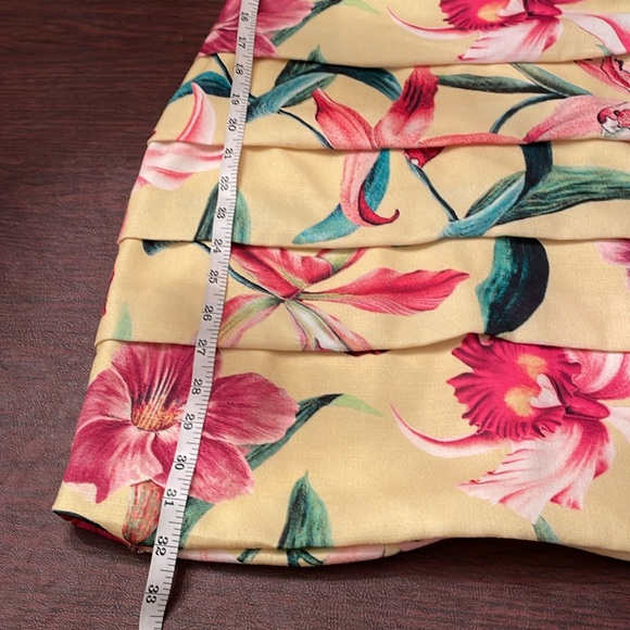 PatBO Pink, Yellow and Green Puff Sleeve Mini Sundress - Picture 9 of 11